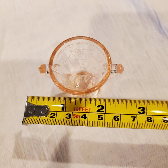 Mosser Glass Miniature 4-Piece Pink Cameo Set - Picture 10 of 10